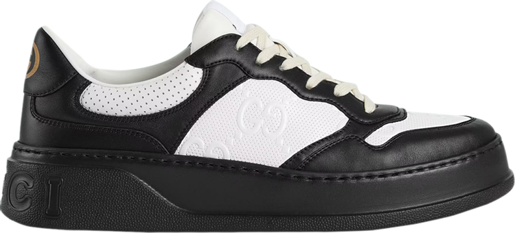 Кроссовки Gucci GG Embossed Sneaker Black White, черный кроссовки gucci ace gg embossed white белый