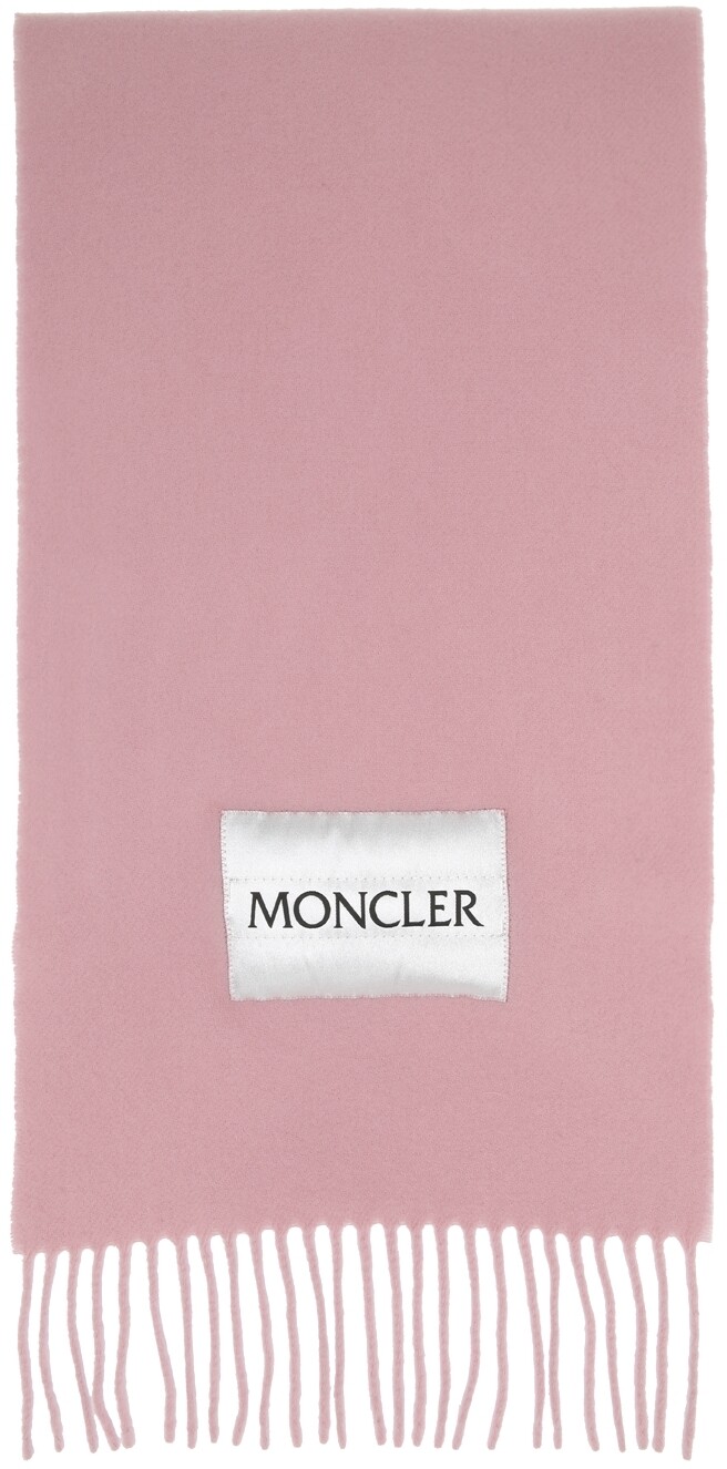 

Шерстяной шарф с логотипом Moncler