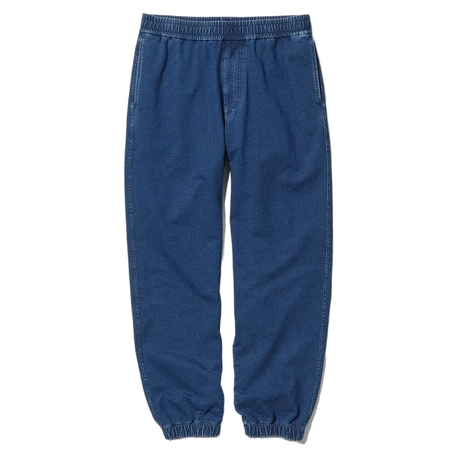 

Брюки Uniqlo Washed Jersey Jogger, синий