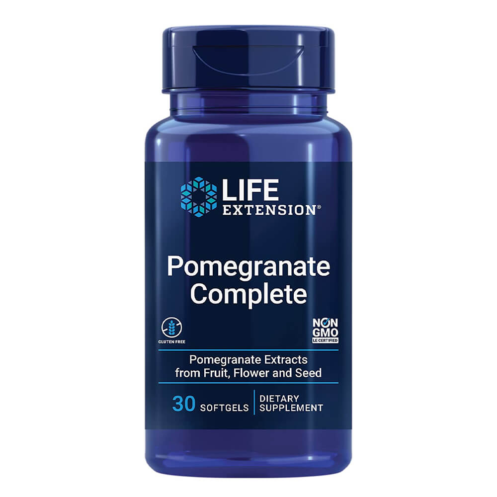 Пищевая добавка Life Extension Pomegranate Complete, 30 капсул life extension pomegranate complete гранатовый комплекс 30 капсул