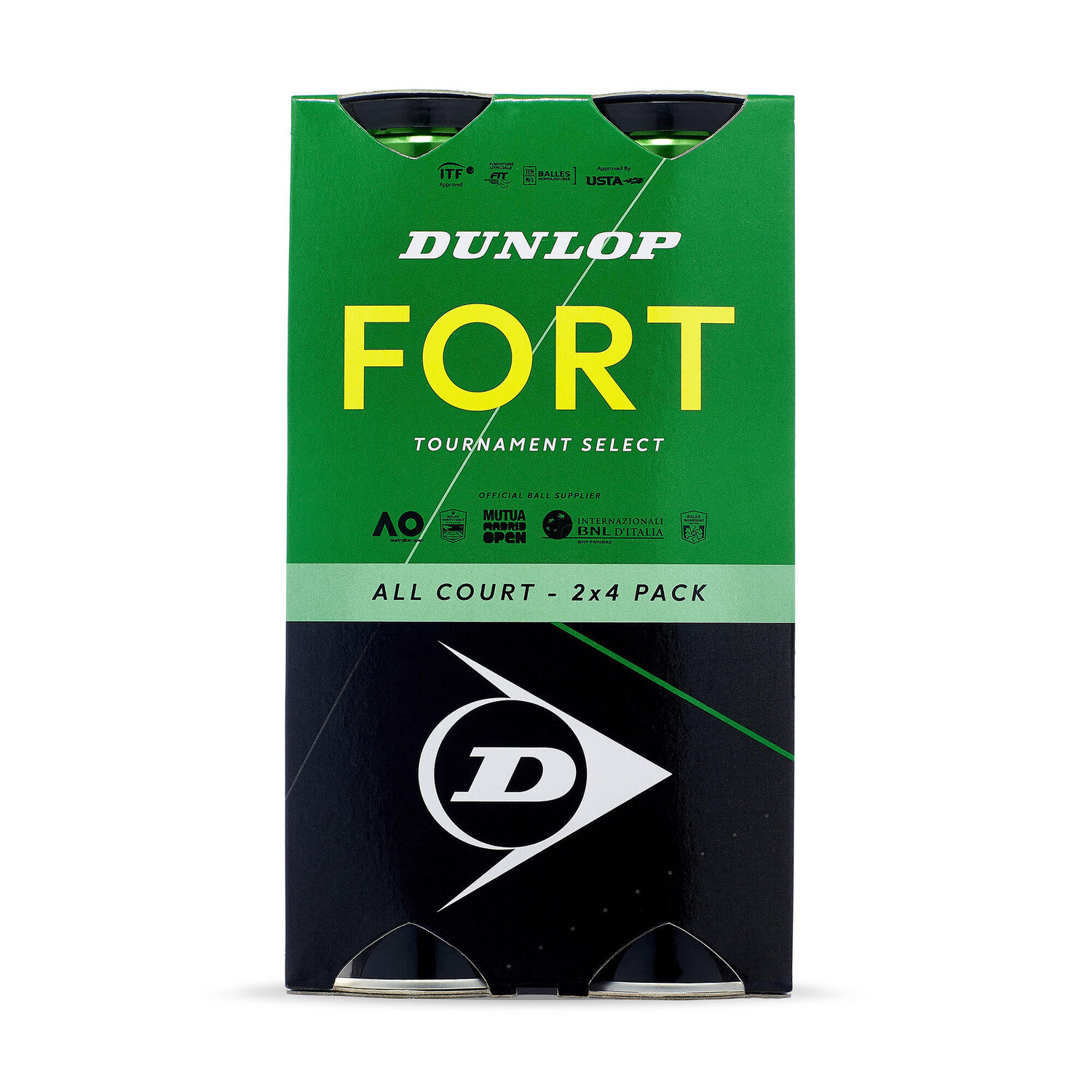 

Теннисные мячи Dunlop Fort All Court Control — двойная упаковка (2×4)