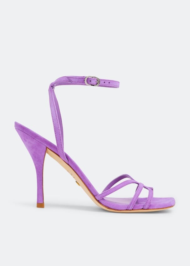 

Сандалии STUART WEITZMAN Barelythere 100 sandals, фиолетовый