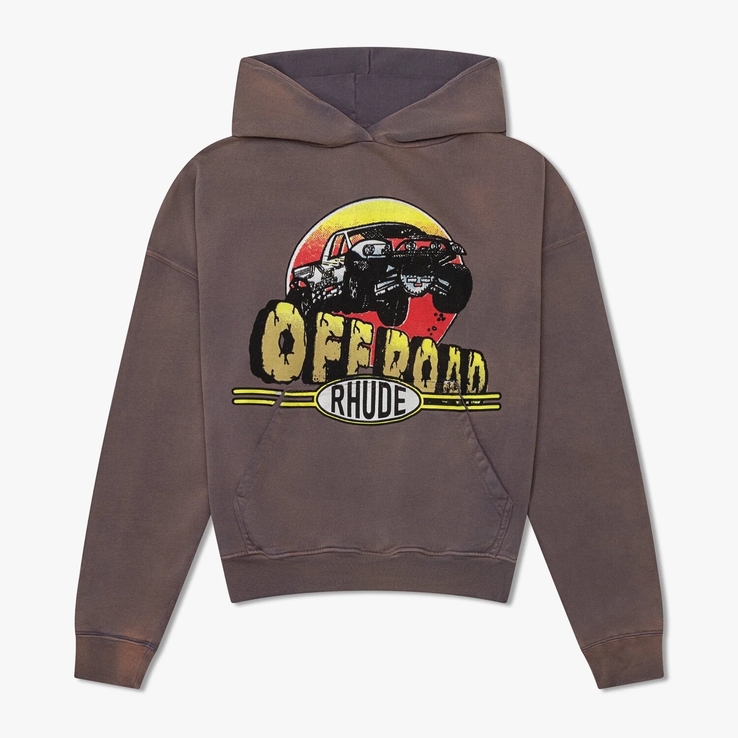 

Худи Rhude Off Road Vintage, серо-коричневый