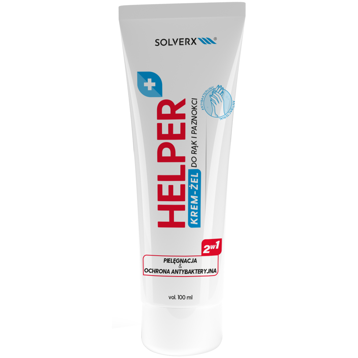 Solverx Helper гель-антибактериальный крем для рук, 100 мл антибактериальный гель для рук charme express gel 100 мл