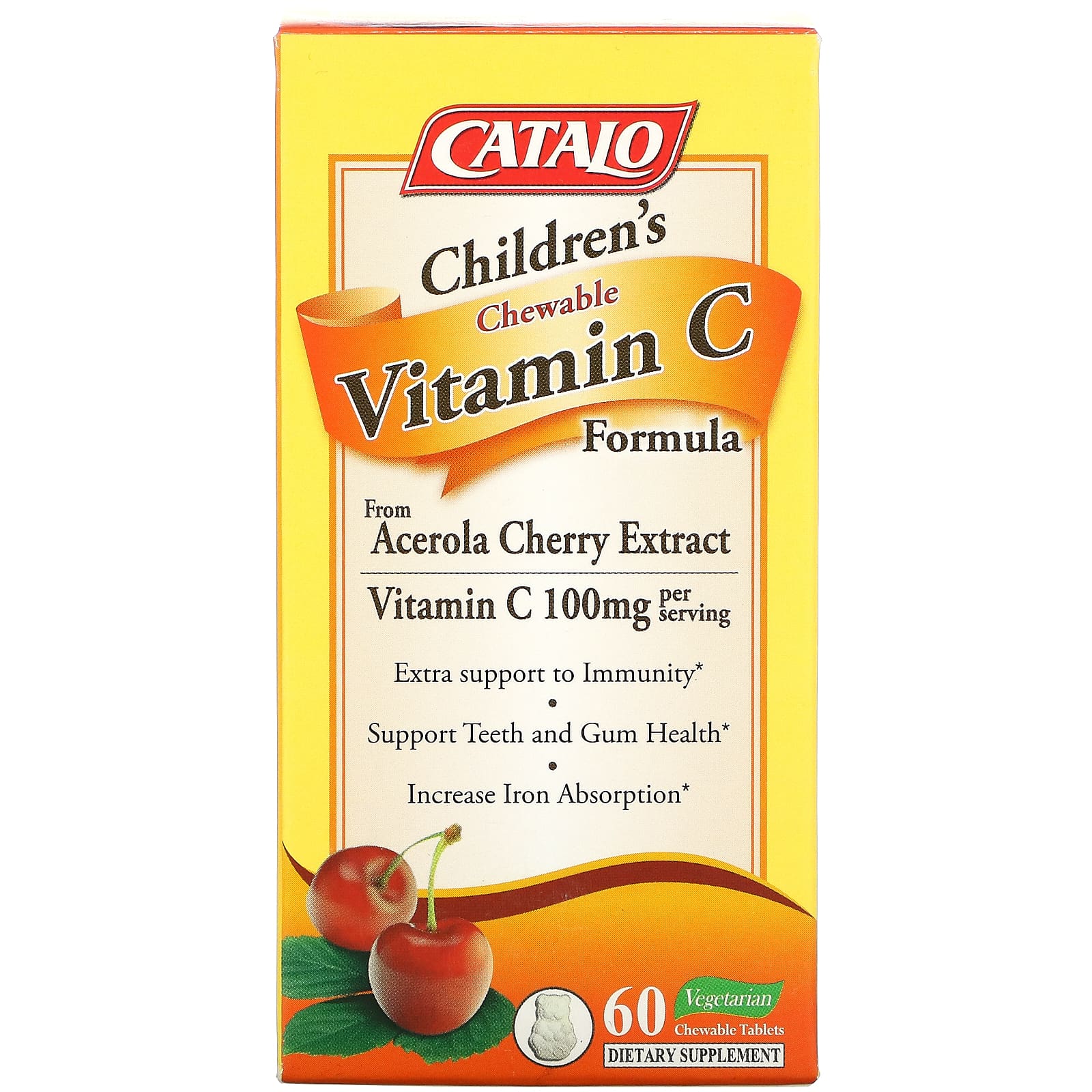 Формула с Витамином C Catalo Naturals для детей, 60 жевательных таблеток формула с витамином c catalo naturals для детей 60 жевательных таблеток