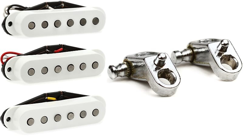 

Набор звукоснимателей Fender Tex-Mex Stratocaster из 3 предметов в комплекте с кольцами для струн американского стандарта Fender 0994911000=1 0992131000=1