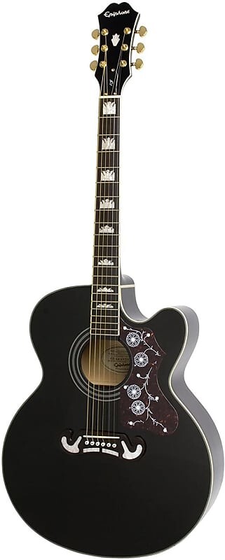 

Epiphone - J-200 EC Studio - Электроакустическая гитара - Черный с золотой фурнитурой EJ-200