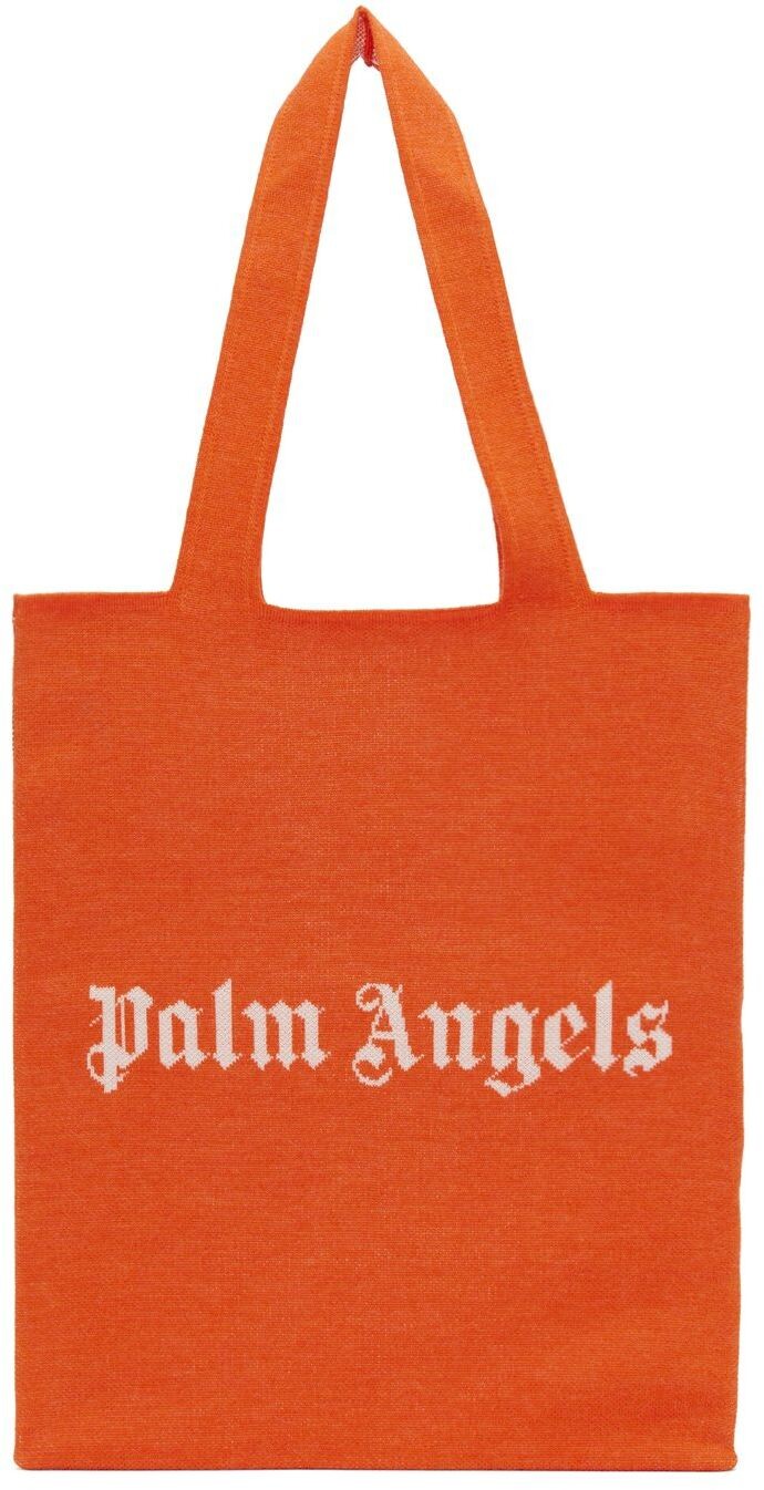 

Оранжевая большая сумка с логотипом Palm Angels