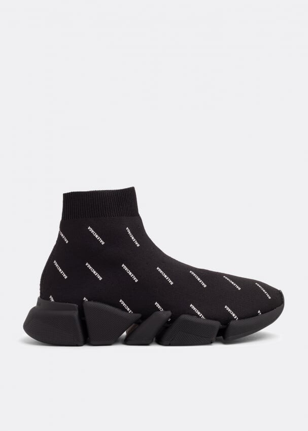 

Кроссовки BALENCIAGA Speed 2.0 logo-print sneakers, черный
