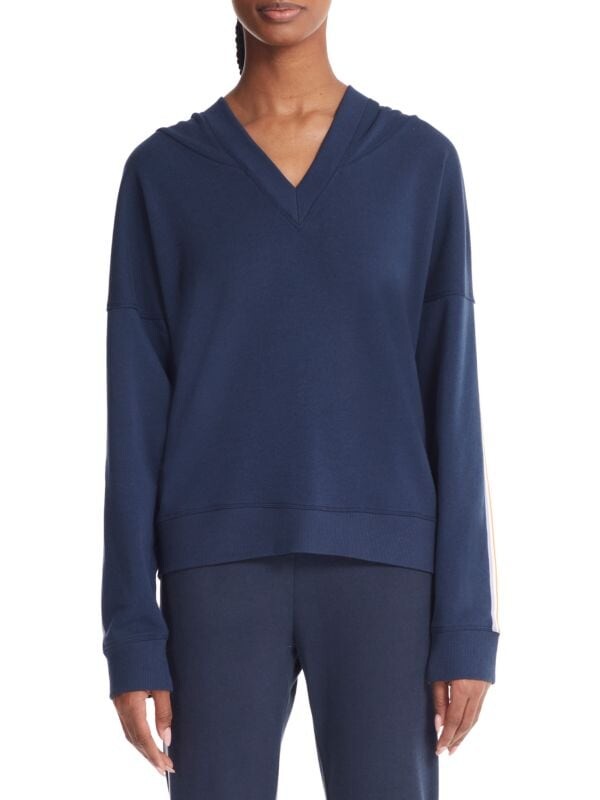 

Худи свободного кроя с полосками по бокам Marc New York Midnight