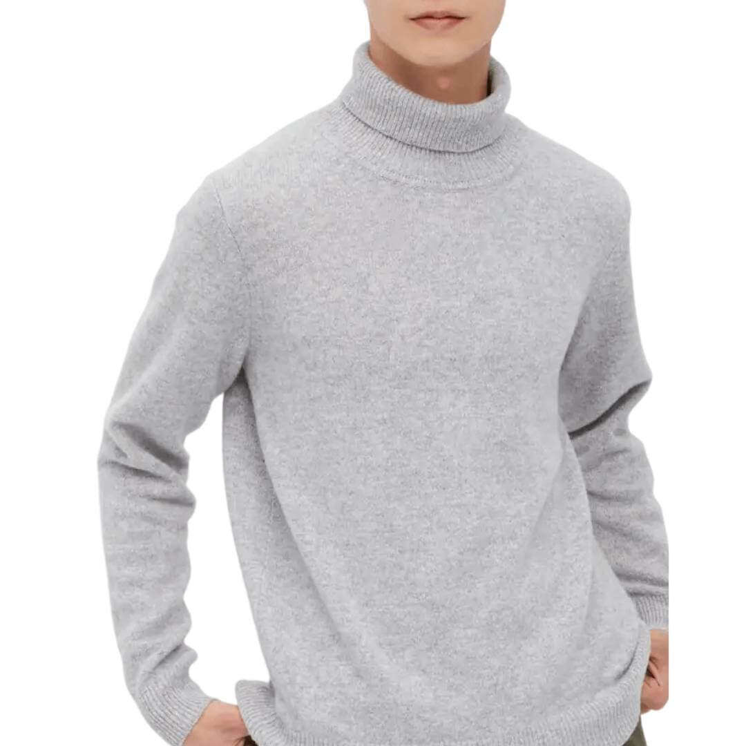 

Водолазка Uniqlo Premium Lambswool, серый