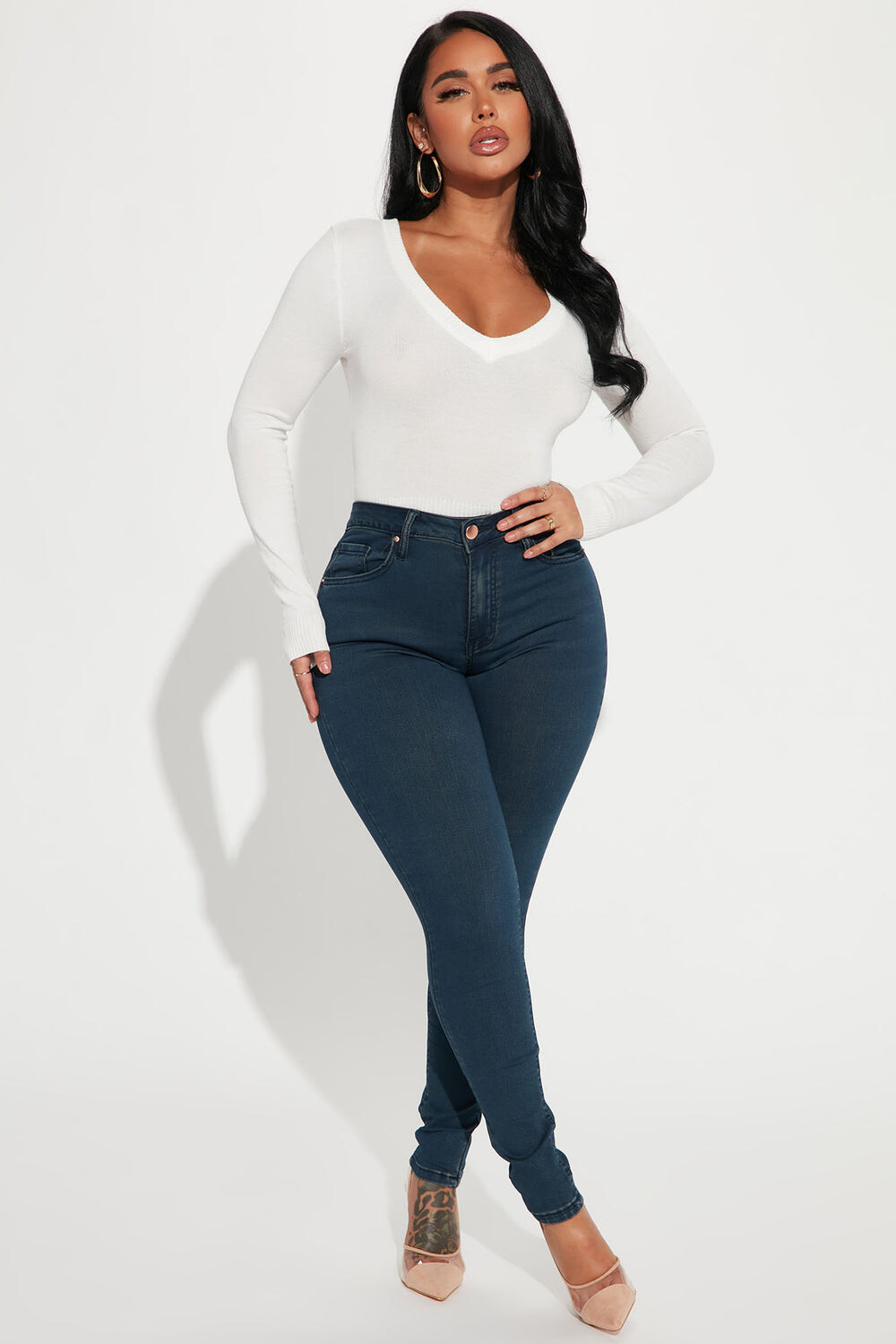 

Джинсы скинни Fashion Nova P991587, синий
