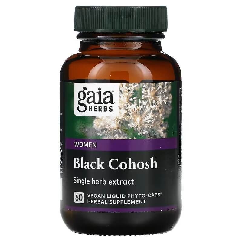 Клопогона Gaia Herbs, 60 веганских жидких фито-капсул gaia herbs зверобой 60 веганских фито капсул с жидкостью