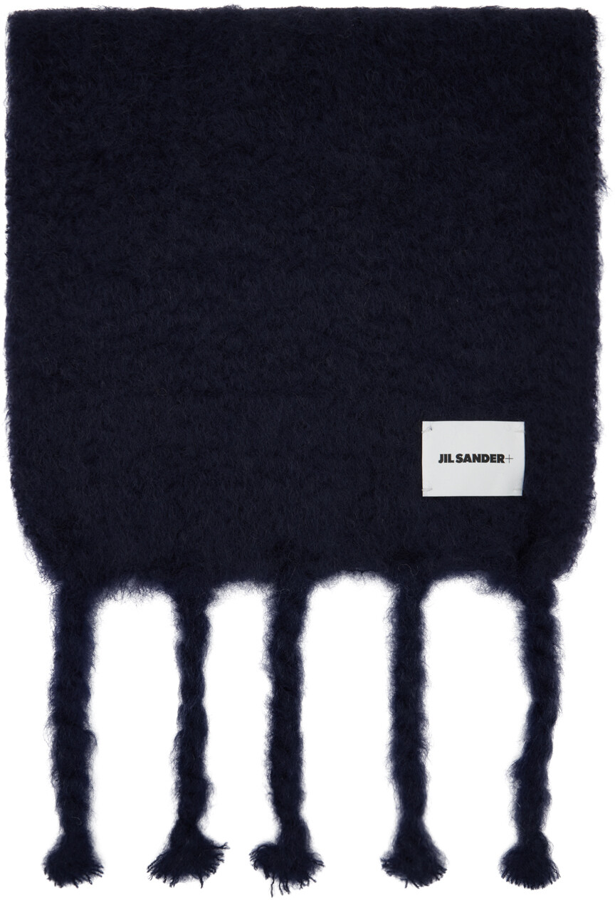

Темно-синий шарф Ezcaray Jil Sander