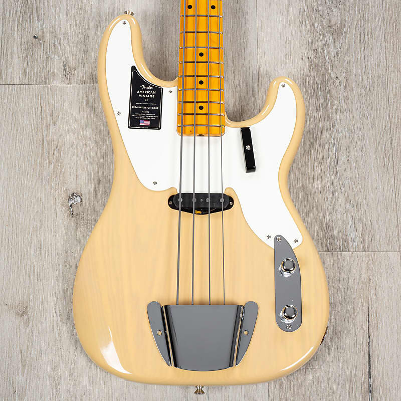 

Fender American Vintage II 1954 Precision Bass, кленовый гриф, винтажная блондинка 0190152807