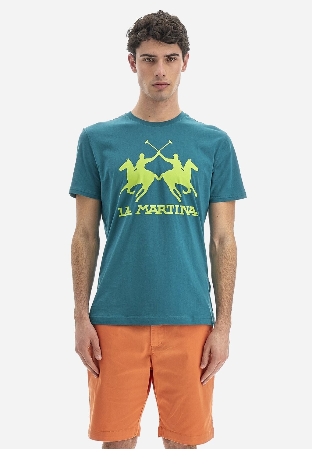 

Футболка с принтом Short-Sleeved T-Shirt La Martina, цвет fanfare