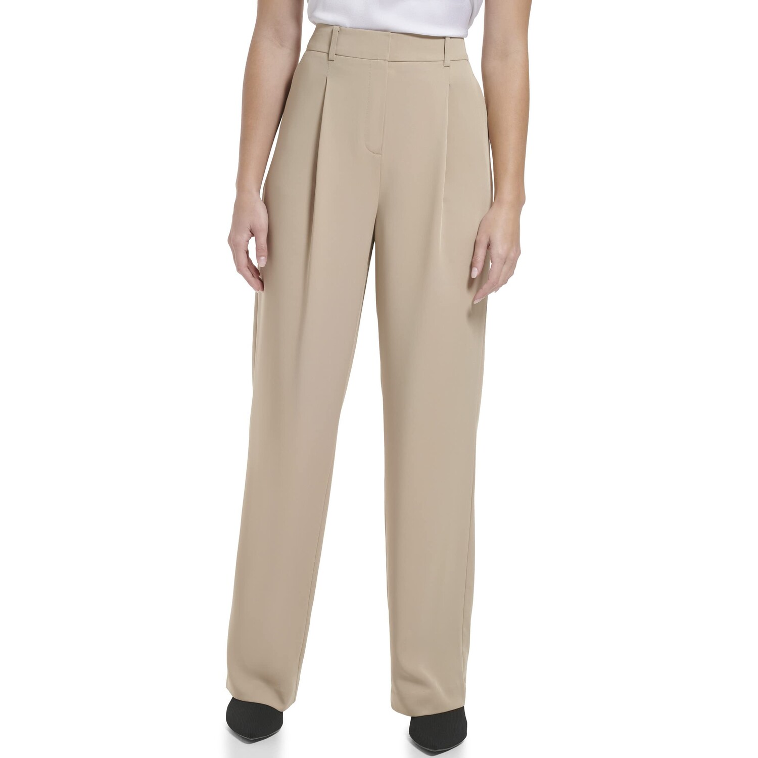 

Брюки с высокой посадкой Calvin Klein, Wide Leg Pants w/ Pleat
