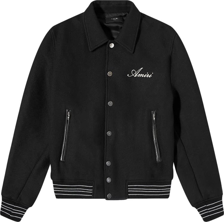 

Куртка Amiri Bones Varsity Jacket 'Black', черный