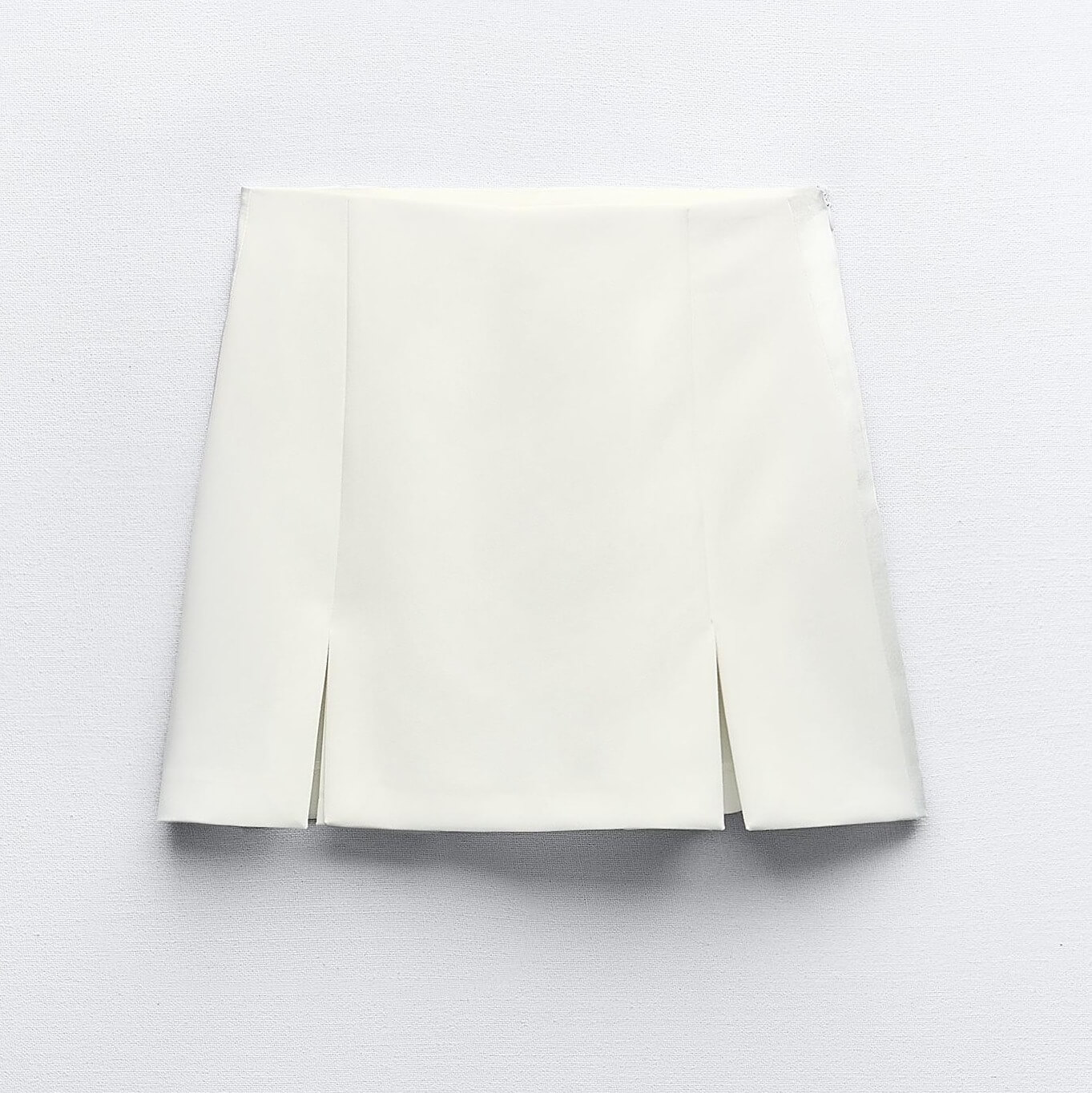 цена Юбка-шорты Zara Tuxedo-style With Slits, белый