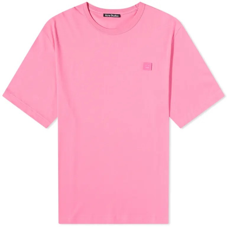 

Футболка Acne Studios Exford Face, ярко-розовый