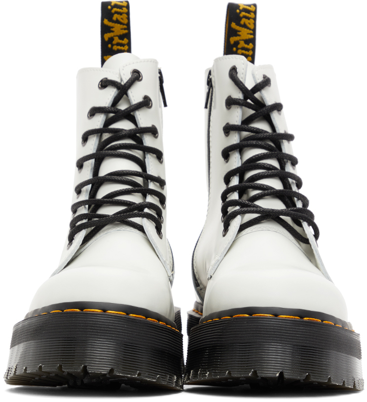 Белые ботинки на платформе Jadon Dr. Martens – купить с доставкой из-зарубежа через платформу «CDEK.Shopping»