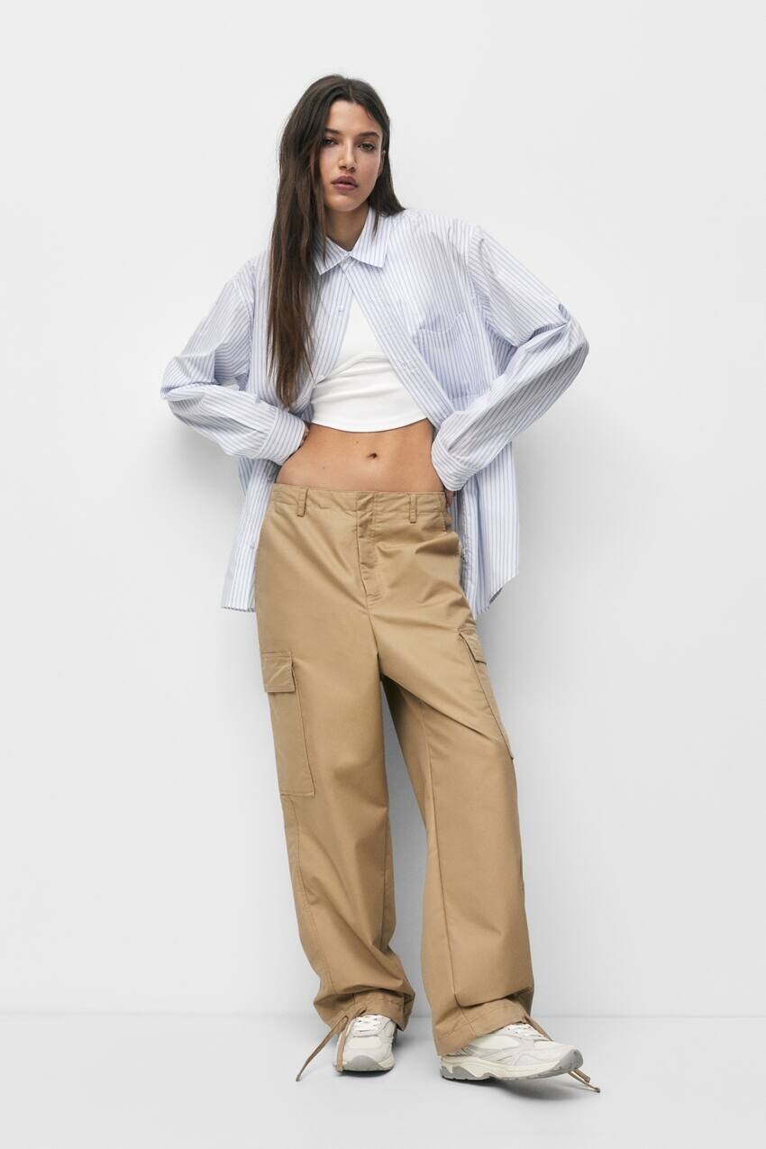 

Широкие брюки карго - ограниченная серия Pull&Bear