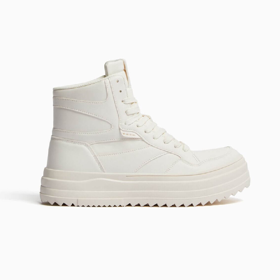 

Высокие кроссовки Bershka Chunky High-top, белый