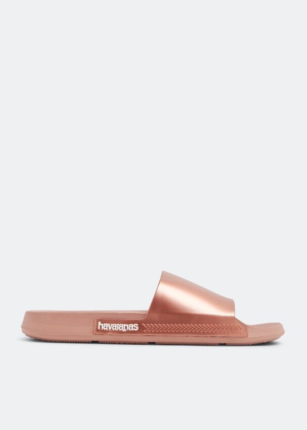 

Шлепанцы HAVAIANAS Classic metallic slides, металлик