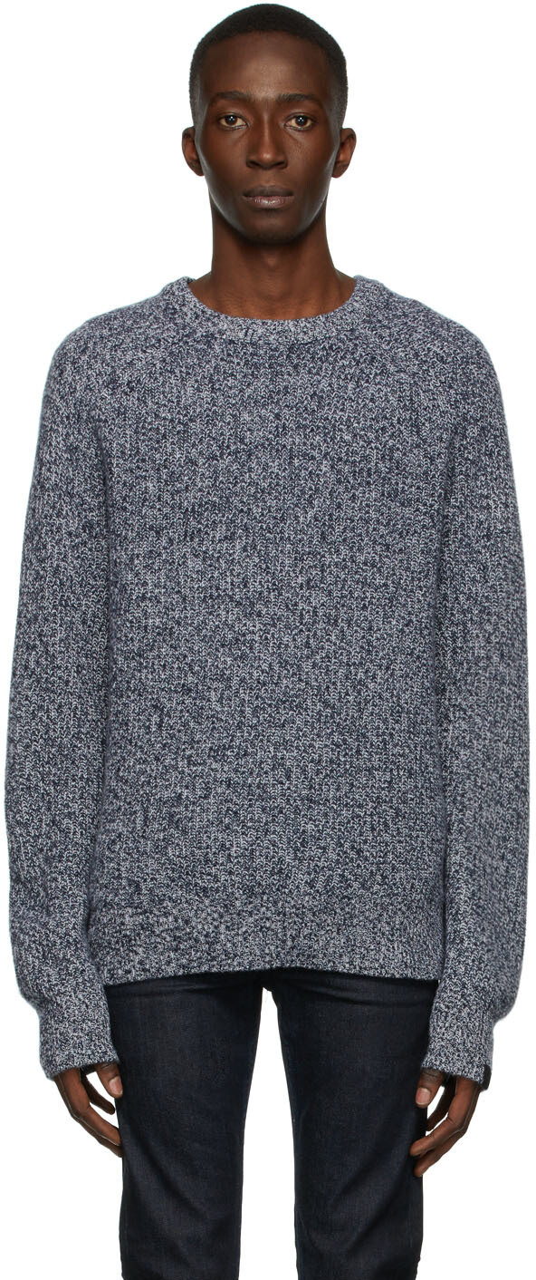 

Темно-синий кашемировый свитер Pierce rag & bone