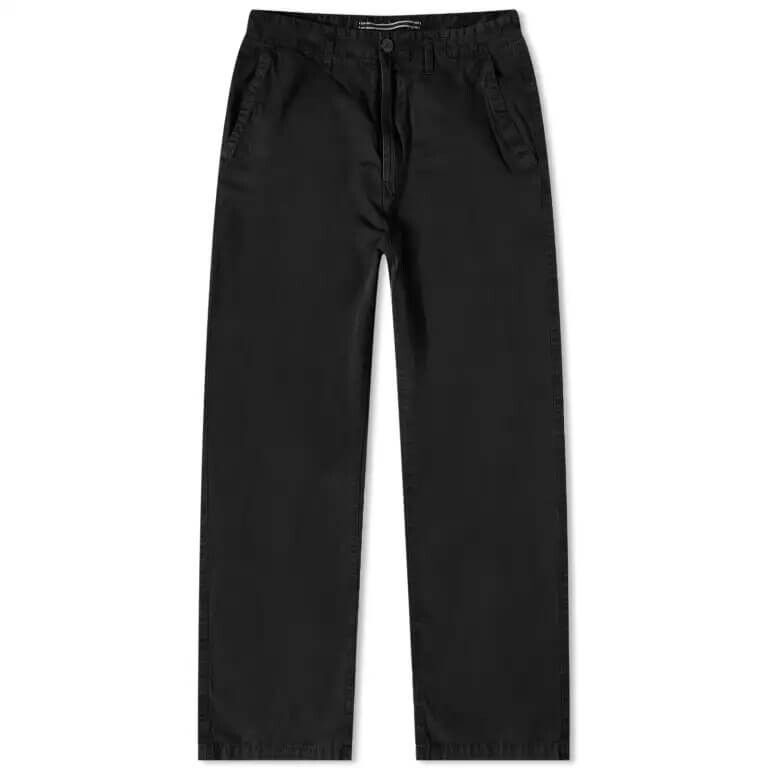 

Чино Stone Island из матового хлопкового холста, черный