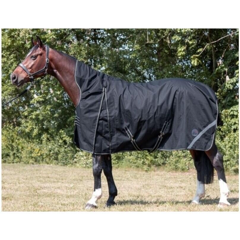 

Попона HKM Innsbruck Highneck 1200D стрелочная с флисом, черный