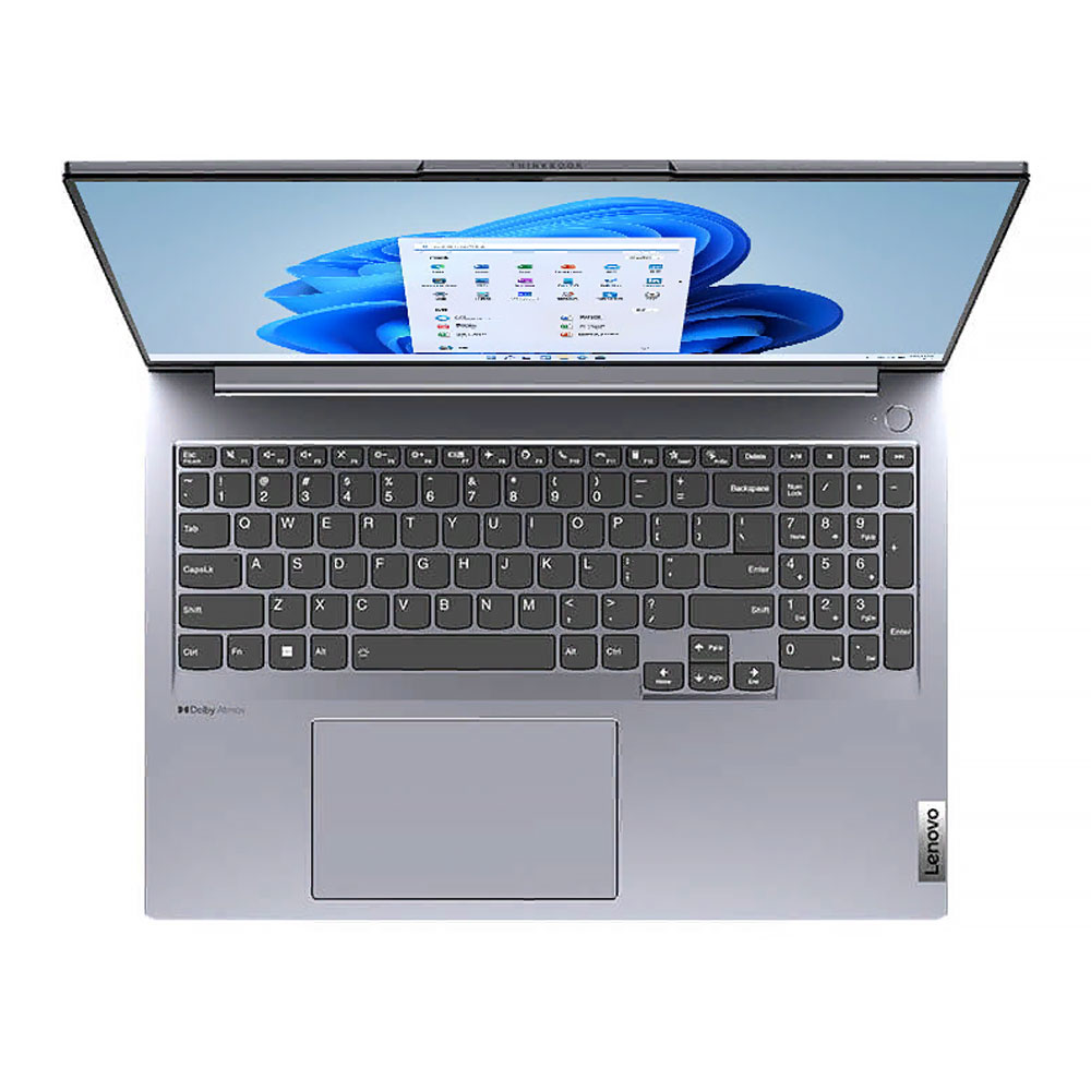Ноутбук Lenovo ThinkBook 16+, 16, 16 ГБ/512 ГБ, R7-7735H, Radeon 680M, 2.5К, 120Гц, серый, английская клавиатура ноутбук lenovo thinkpad t14 14 16 гб 512 гб amd r7 6850u amd radeon 680m чёрный английская клавиатура
