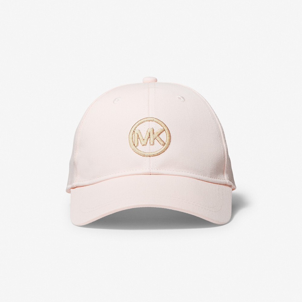 

Кепка Michael Kors Kids Logo Embroidered Cotton, светло-розовый