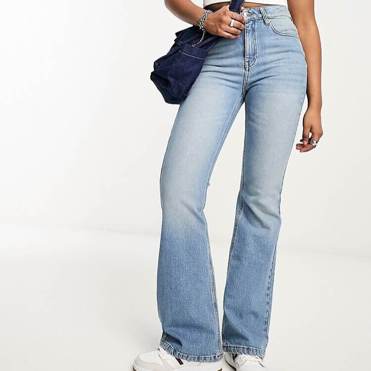 

Джинсы Asos Design Flared, голубой
