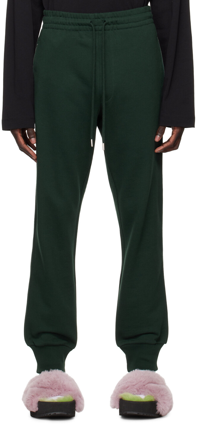 

Зеленые брюки для отдыха на молнии Dries Van Noten, Зеленый