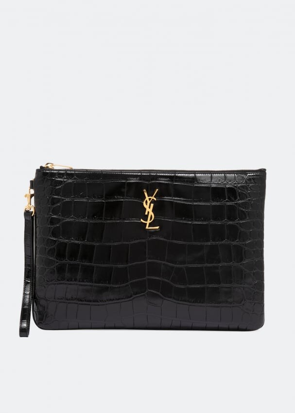 

Сумка SAINT LAURENT Monogramme pouch, черный