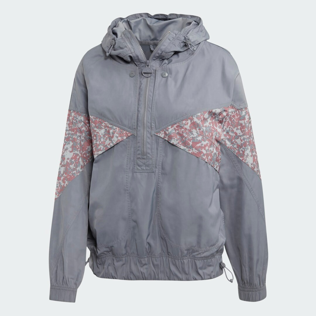 

Куртка для фитнеса adidas by Stella McCartney Athletics Light Pull-On, серый/принт