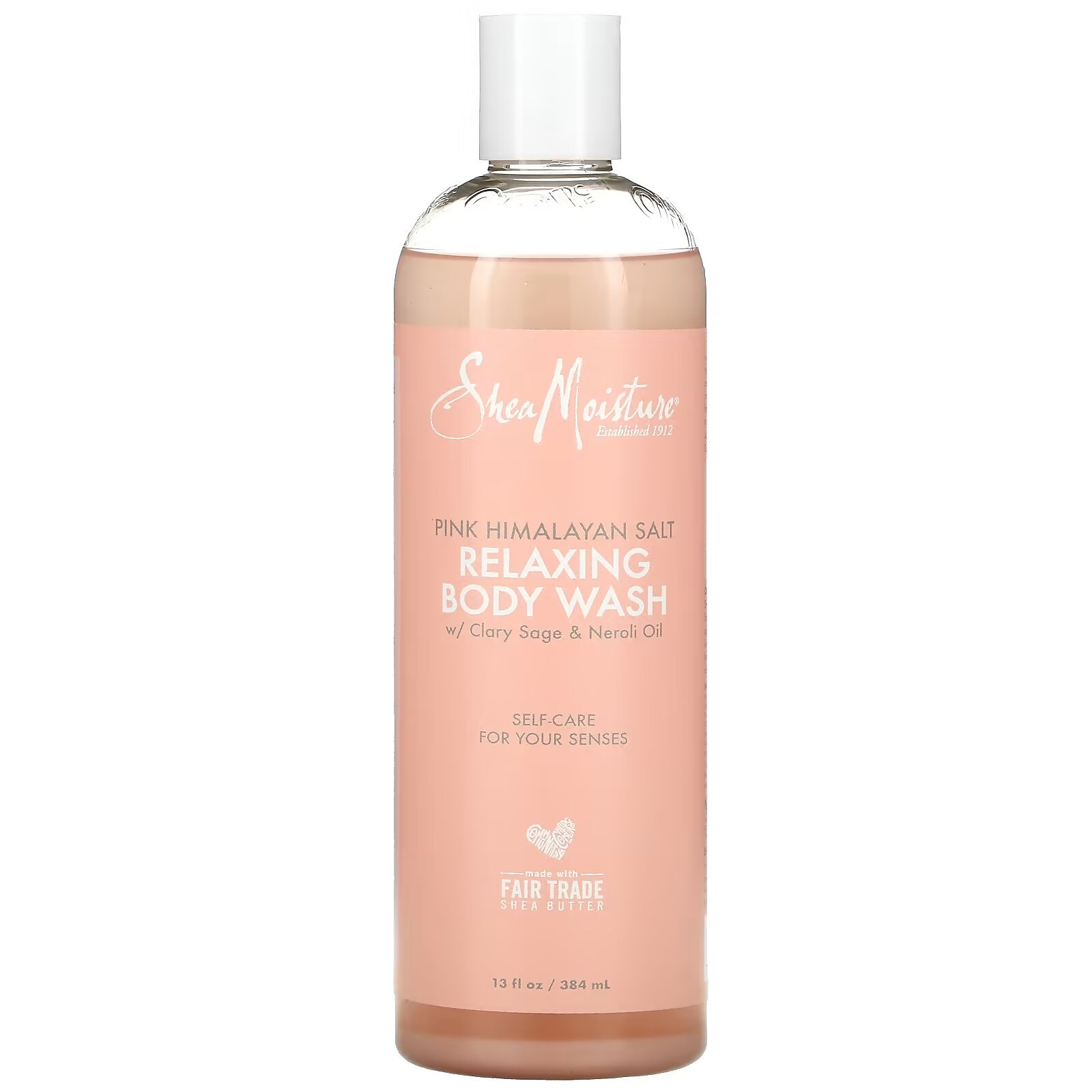 SheaMoisture, Расслабляющий гель для душа с розовой гималайской солью, 384 мл (13 жидк. Унций) - фото