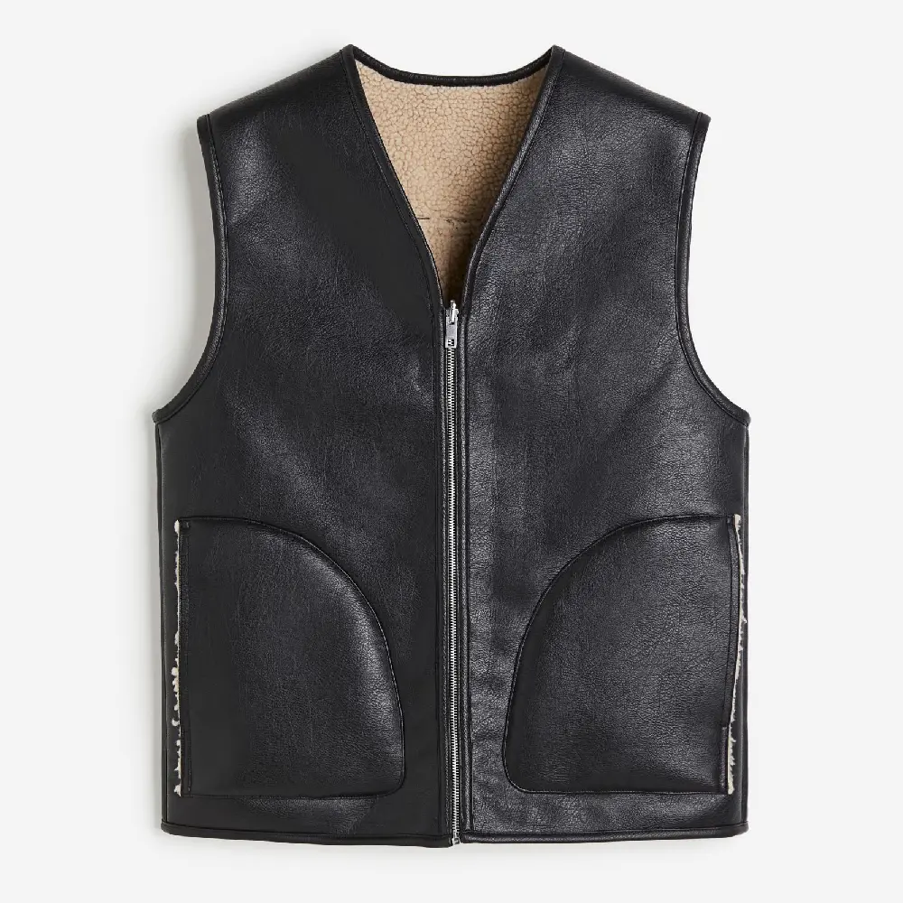 

Жилет H&M Slim Fit Reversible, черный