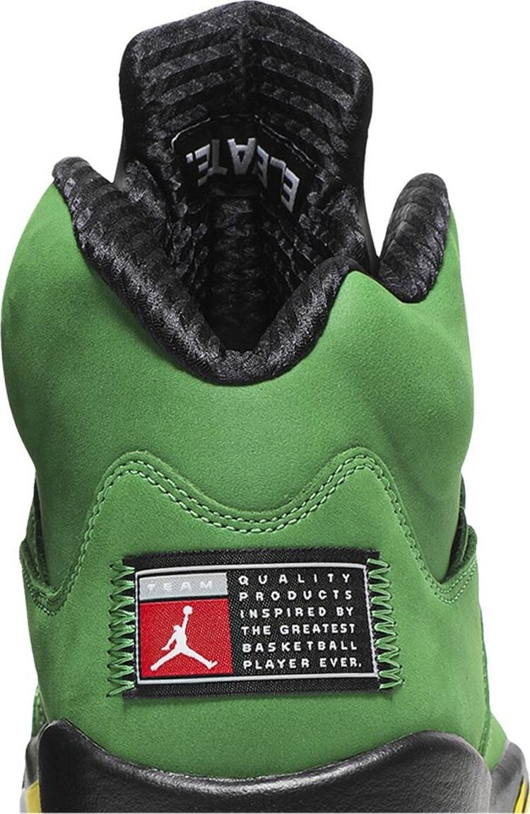 All green jordan 5 best sale