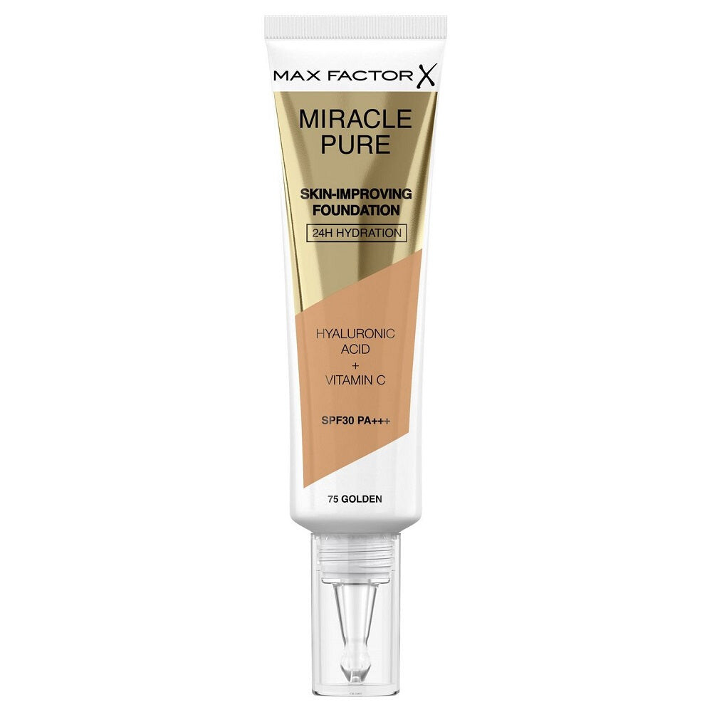 

Max Factor Тональный крем Miracle Pure SPF30 PA+++, улучшающий состояние кожи 75 Golden 30мл