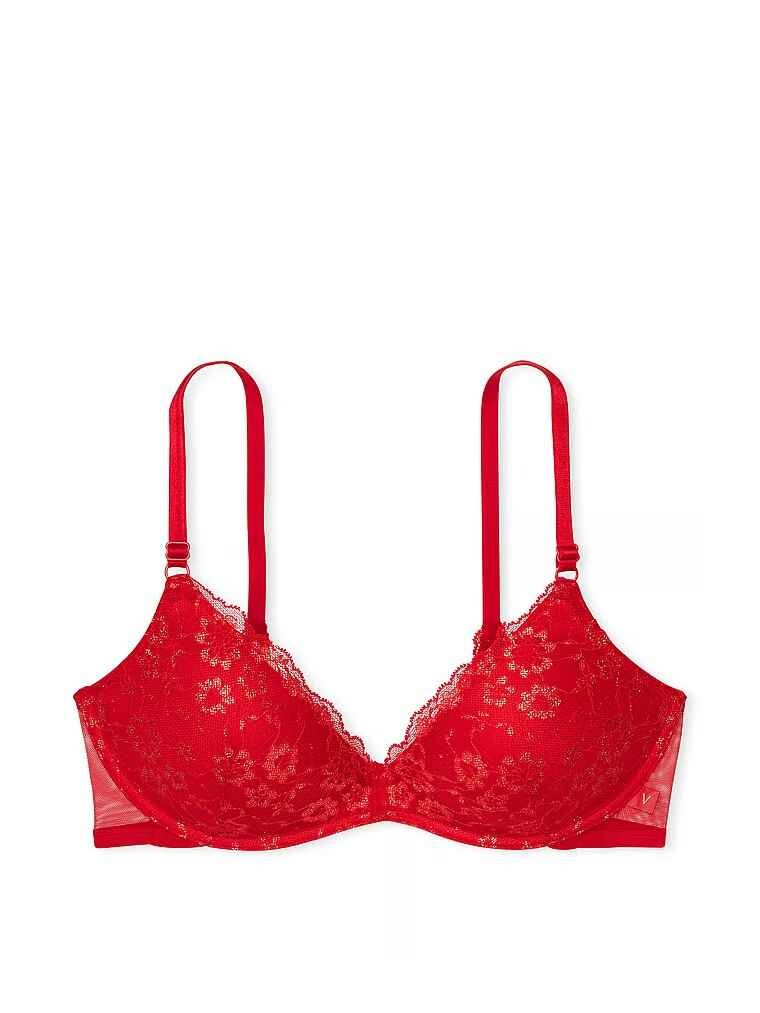 

юстгальтер Victoria's Secret Sexy Wireless Posey Lace, красный