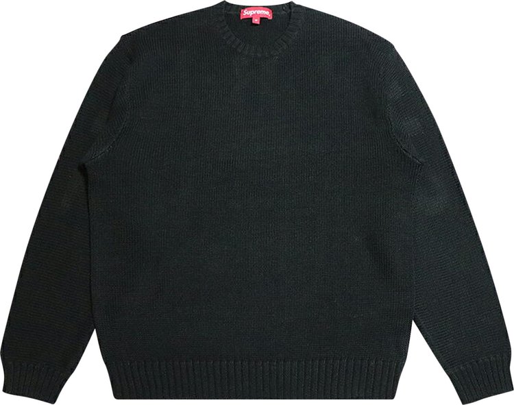Свитер Supreme Back Logo Sweater 'Black', черный