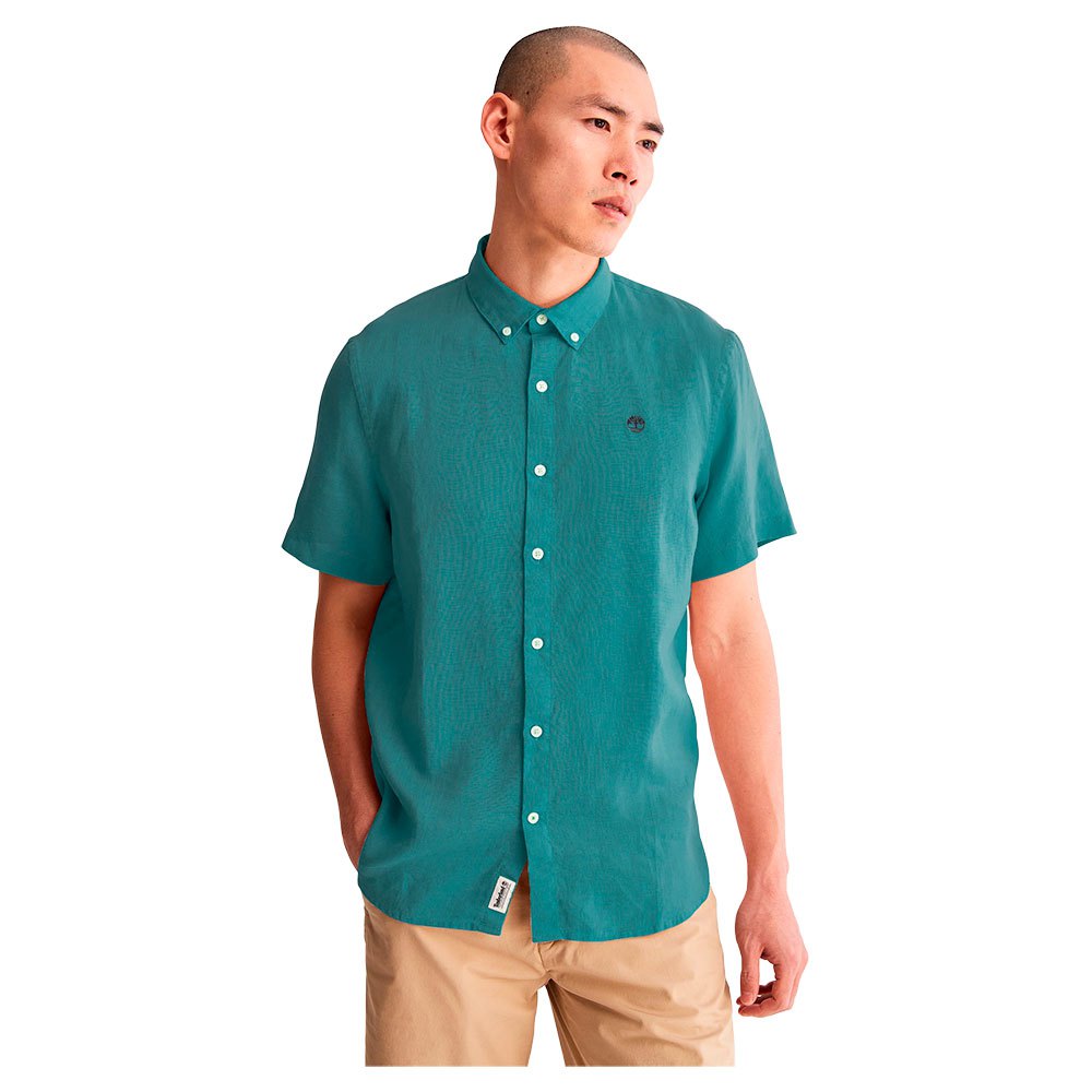 Рубашка с коротким рукавом Timberland Mill River, зеленый