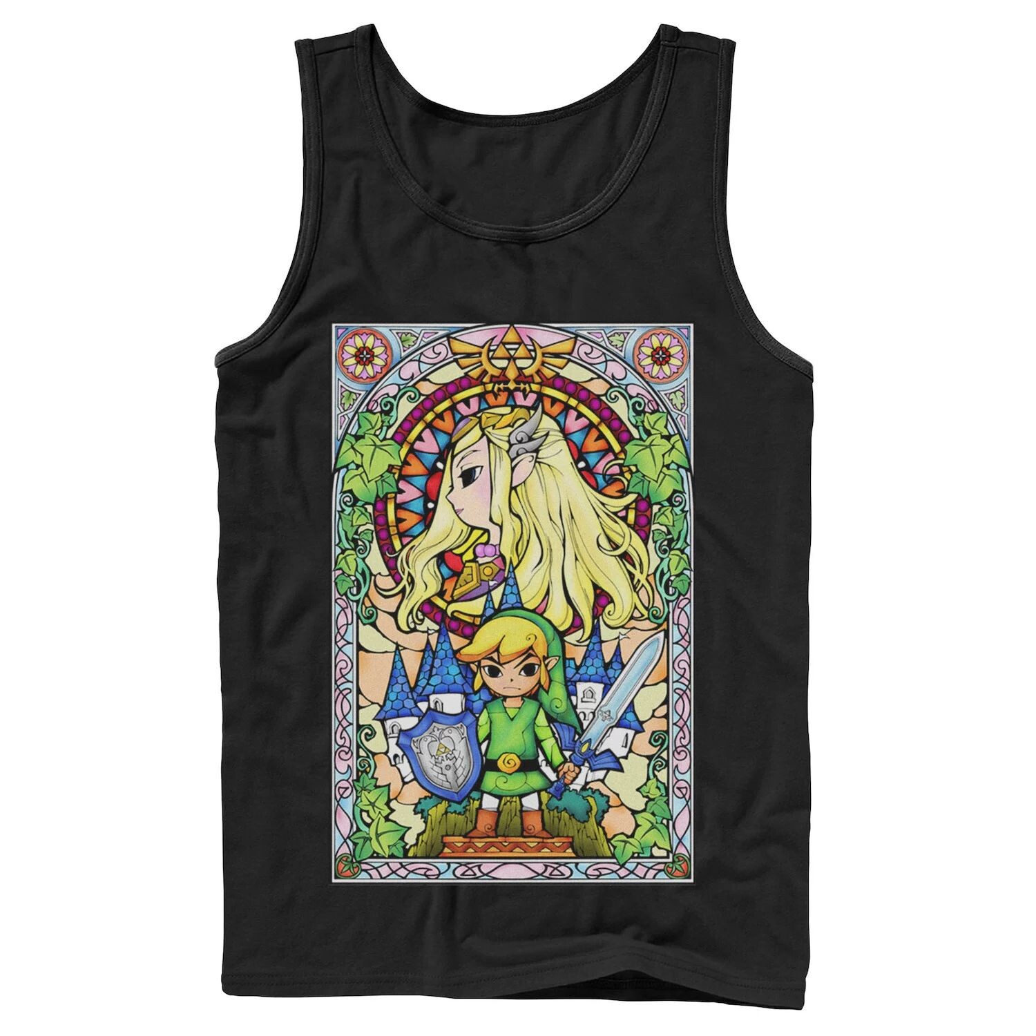 

Мужская майка из витражного стекла Nintendo Legend Of Zelda Wind Waker Licensed Character