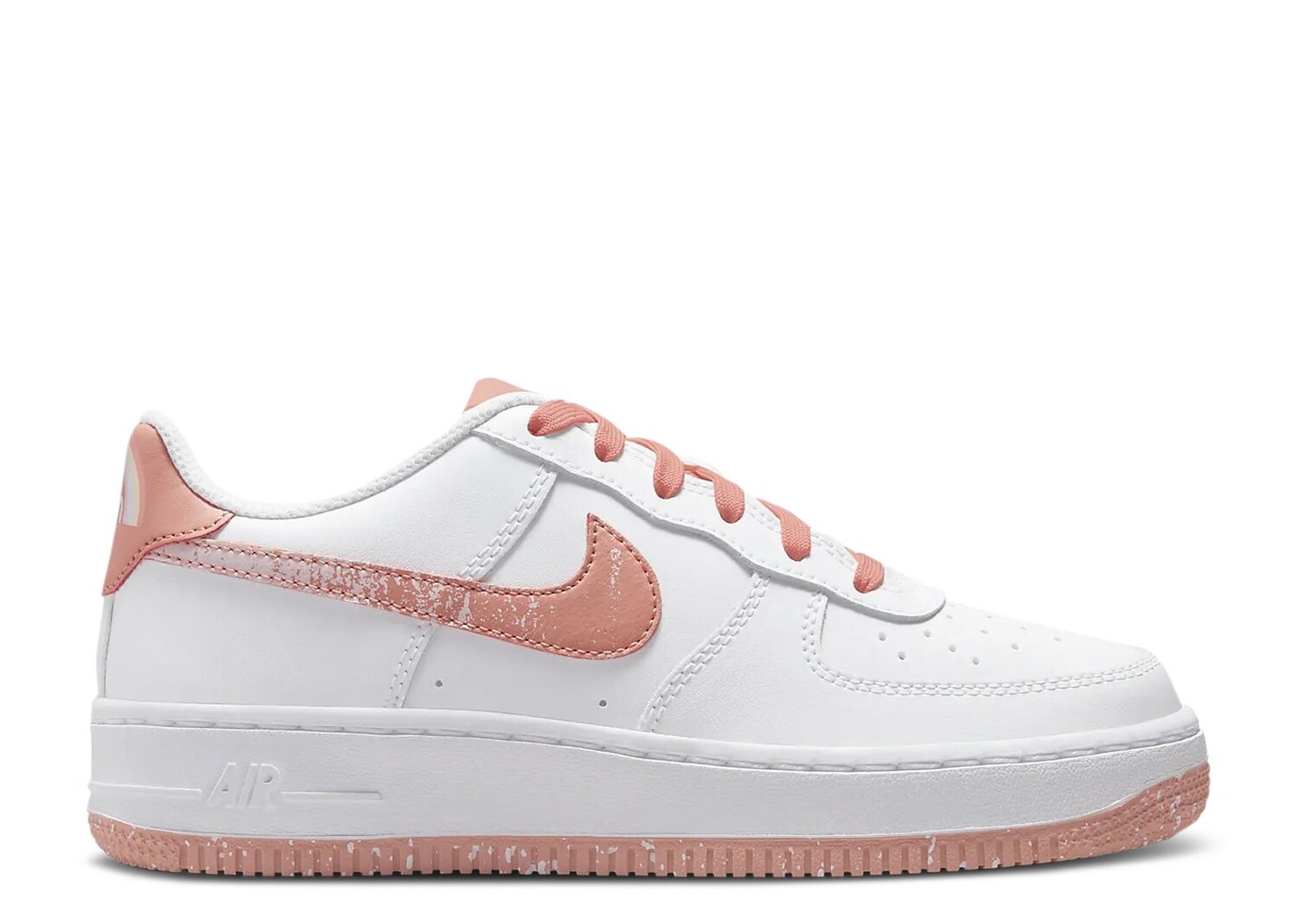 

Кроссовки Nike Air Force 1 Lv8 Gs 'White Light Madder Root Speckled', белый