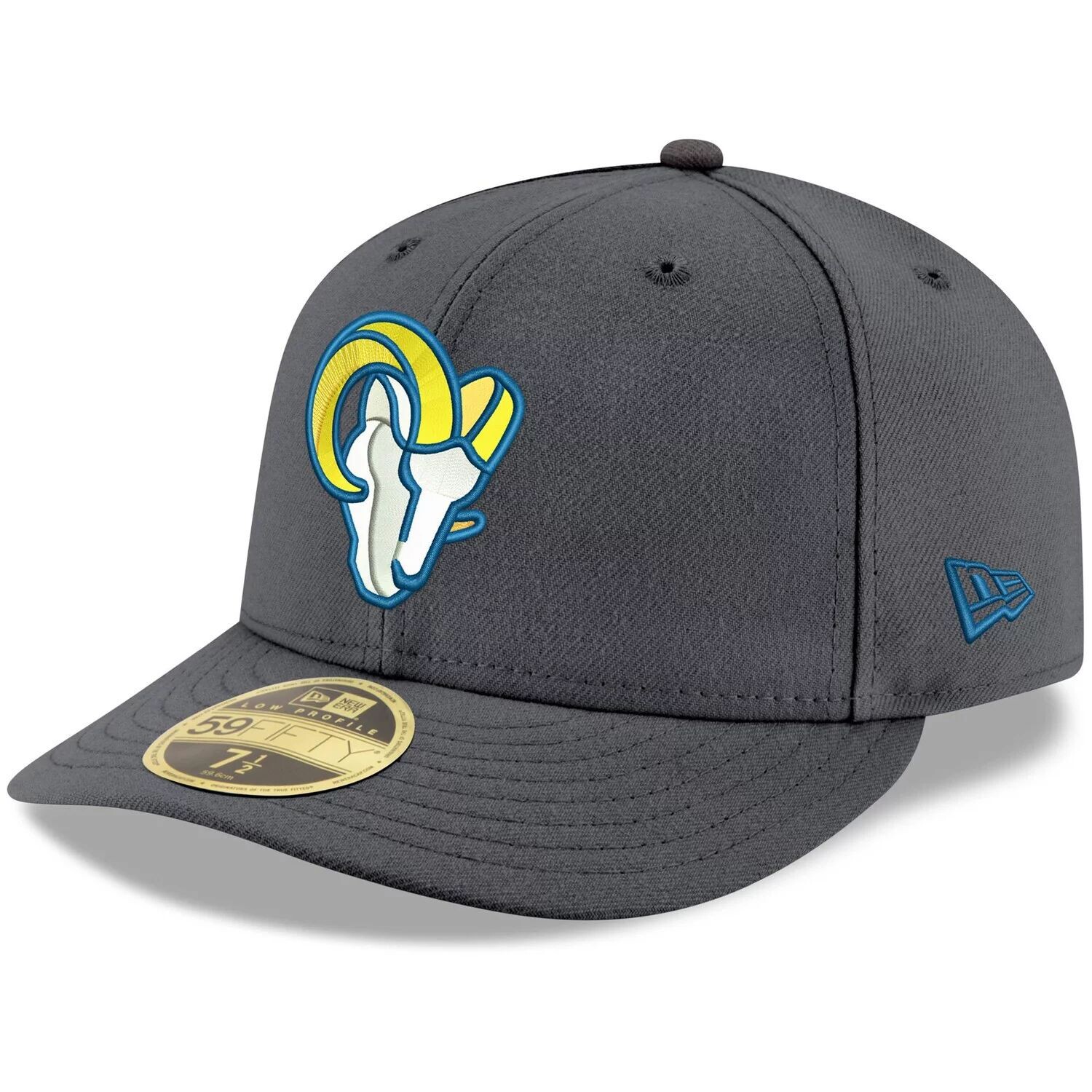 

Мужская облегающая шляпа New Era Graphite Los Angeles Rams с альтернативным логотипом Storm II Low Profile 59FIFTY