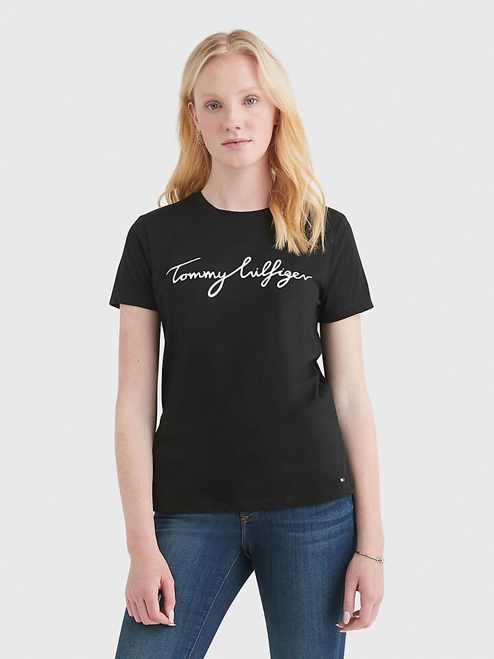 

Фирменная футболка с круглым вырезом Tommy Hilfiger