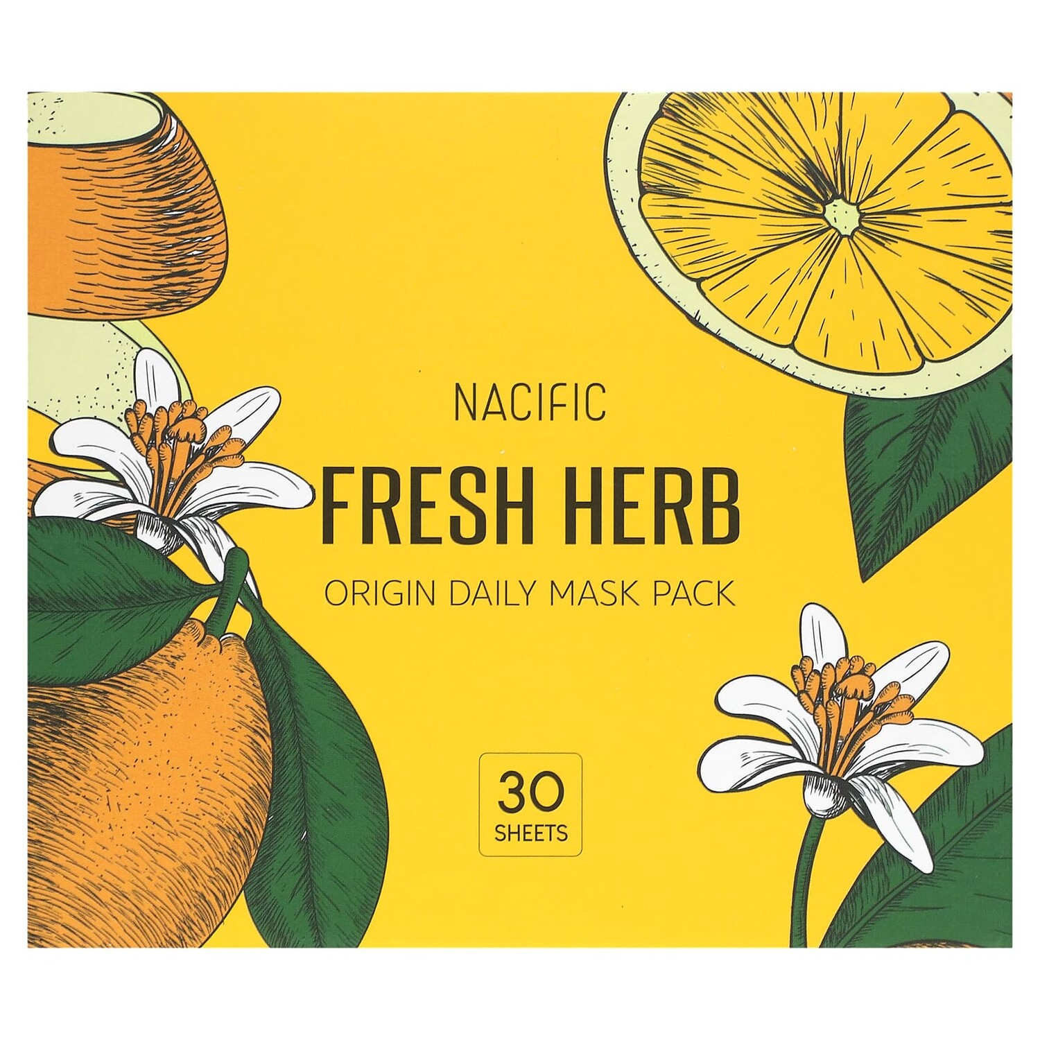 

Fresh Herb, Daily Beauty Mask Pack, 30 листовых масок, 330 г (11,6 унции), Nacific