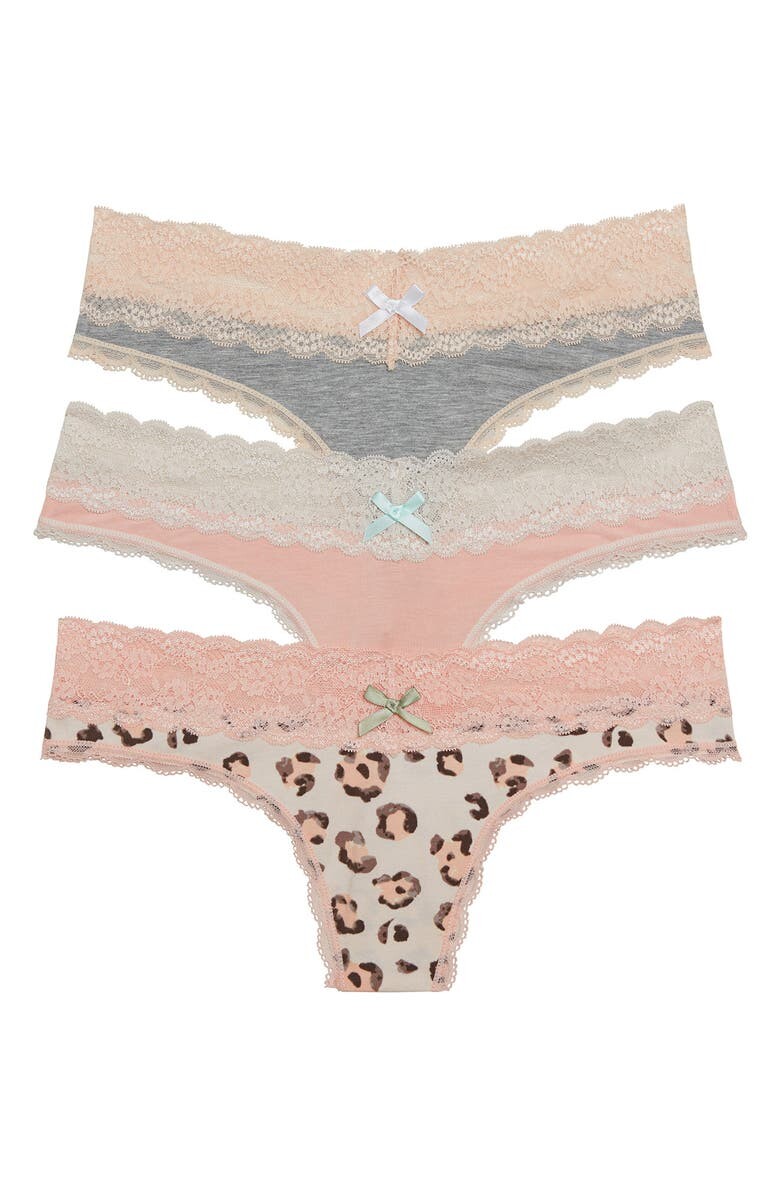 

Кружевные стринги из 3 пар HONEYDEW INTIMATES